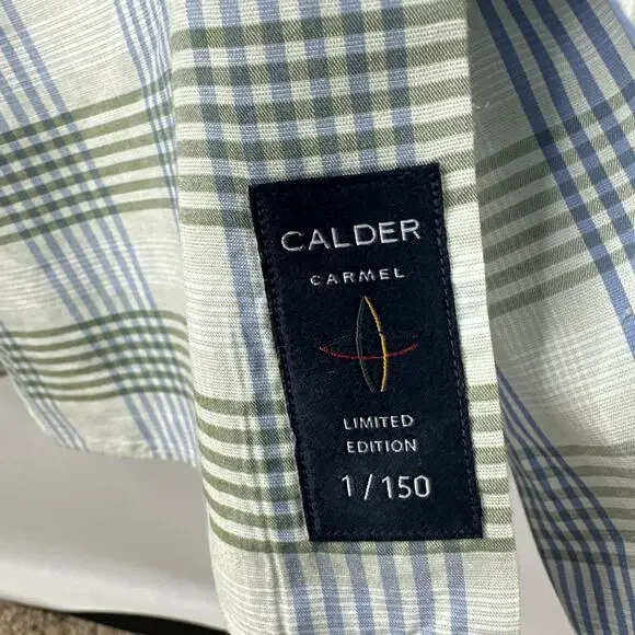Calder Carmel Limited Edition Multicolor Plaid Button Down Shirt Large 1/150 - Picture 3 of 14